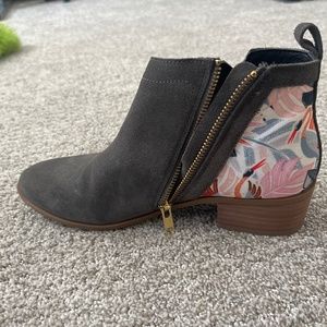Grey ankle boots